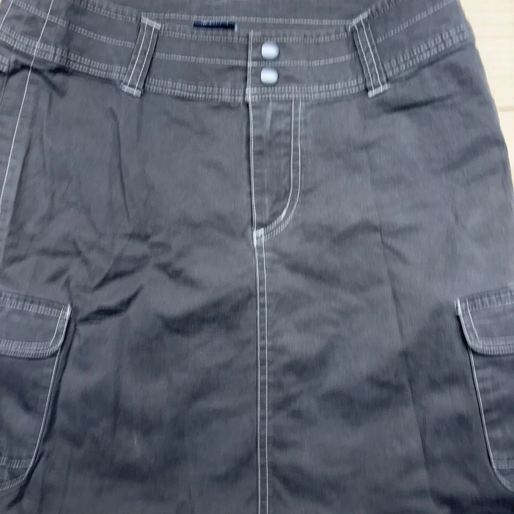 Kuhl Skirt Womens 2 Brown Cargo Twill Stretch Pockets Hiking‎ Outdoor Travel